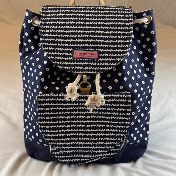 Vineyard Vines Stingray Painted RattanCanvas Daypack Backpack